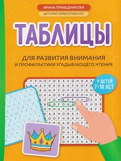 Таблицы для развития внимания и профилактики угадывающего чтения у детей 7-10 лет