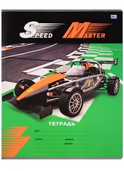 Тетрадь в линейку BG, Speed Master, 12 листов, в ассортименте