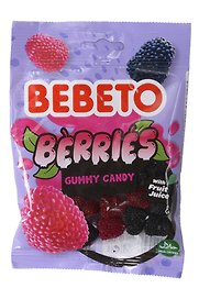 Мармелад BEBETO, BERRIES со вкусом ежевики и малины, 80г