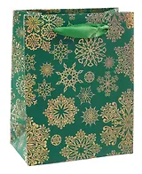 Пакет А6 11,5*14,5*6 "Снежинки на красном" НГ, бум.мат.ламинат