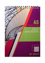 Блокнот А5 80л кл. "Business notebook" карт.обл., гребень, ассорти, БиДжи