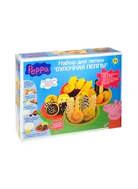 Набор для лепки Булочная Пеппы (24054) (6цв.) (260гр.) (2 форм.+аксес.+клеенка) (Peppa Pig) (3+) (коробка)