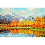 Картина стразами (алмазная мозаика) 40x50 см, ОСТРОВ СОКРОВИЩ "Осень в горах", без подрамника,662581