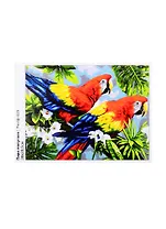 Набор для творчества LORI Раскраска по номерам Пара попугаев