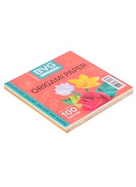 Бумага для оригами BVG paper 14*14см, 10цветов, 100листов