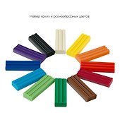 Пластилин «Пчелка», 12 цветов, 147 г, восковой, ГАММА - 1