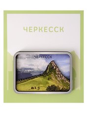 Сувенирный магнит Пик Закан (Черкесск) (Дерево) (ЧркЧЗ1)