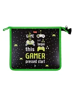 Папка для тетрадей А5 Start the game молния, пластик, Hatber