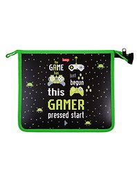 Папка для тетрадей «Start the game» А5, пластик, на молнии, Hatber