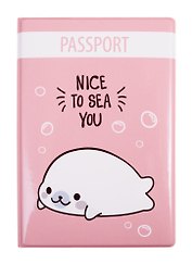 Обложка для паспорта Nice to sea you (белек) (ПВХ бокс) (ОП2020-243)