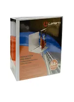 Папка 4кольца А4 панорама, 86мм, ПВХ, белая, Lamark