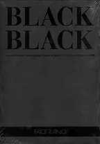 Альбом для рисования 21*29,7см 20л "BlackBlack" склейка, 300г/м2, Fabriano 