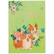 Дневник для девочек «Щенки корги» А5, 48 листов, Феникс+
