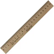 Линейка деревянная, 20см