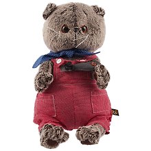 Игрушка мягкая Budi Basa, Басик в красном комбинезоне (В1) Ks25-066