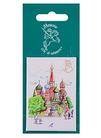 Магнитная открытка Москва Собор Василия Блаженного (Пастель) (МОМск-14)