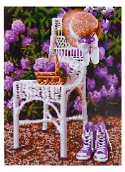 Набор для творчества. Алмазная мозаика "Садовая романтика", 30х40 см