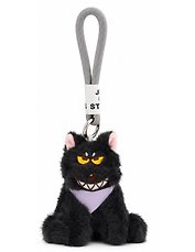 Брелок Котик (черный) (текстиль) (10см) (12-0881-0451)