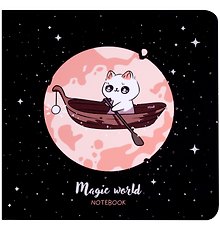 Записная книжка «Magic world» 170х170 мм, 40 листов, скрепка, MESHU
