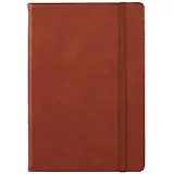 Ежедневник недат. А5 152л "Congress" коричневый, иск.кожа, тв.переплет, на резинке, тонир.блок