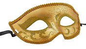 Маска с узором Золотая (17х8) (пластик) (12-BaoZun-M21)