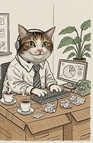 Блокнот. Работаю за спасибо (А5, на скобе, 64 стр.)