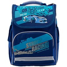 Ранец «Basic Street racing», ортопедический, жёсткий каркас, 37×28×21 см, schoolФОРМАТ