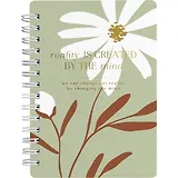 Записная книжка А6 120л кл. "April", ромашка, карт.обл., спираль, микротекстурирование, ламинация, тиснение золотой фольгой