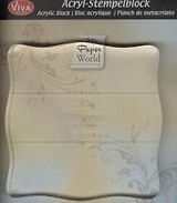 Блок акриловый для силиконового штампа (400390200) (10х10см) (упаковка)