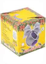 Набор для творчества. Новогодний шар из фоамирана (серебрено-сиреневый)