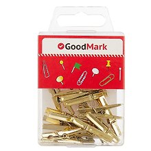 Зажимы для бумаг «Прищепки» GoodMark, 15 штук