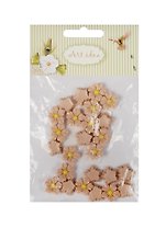 Цветок гибискус (В908) в пакете 25 шт, латте (11-08631-108)