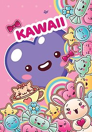 Записная книжка «Kawaii» А6, 32 листа, нелинованная, Питер Пресс