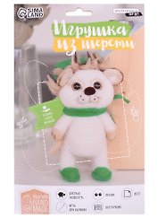 Игрушка из шерсти "Ежик в шапочке"