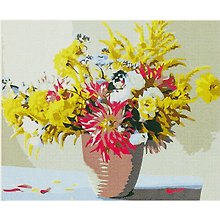 Холст с красками по номерам Весенняя черемуха (HS620) (22х30см) (14цв) (Рыжий Кот) (3+) (коробка)