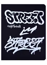 Тетрадь в клетку Listoff, "Total Black. Quotes", 48 листов, в ассортименте