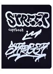 Тетрадь в клетку Listoff, "Total Black. Quotes", 48 листов, в ассортименте