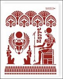 Трафарет пластиковый многоразовый Египет (20х25) (Л-061)