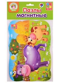 Пазл «Коровка» Мои первые игры, магнитный, Vladi Toys