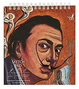 Скетчбук 145*160 40л "Гений" кремовый офсет, 100г/м2, тв.обложка, евроспираль