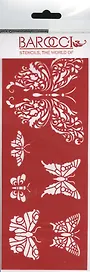 Трафарет универсальный Ажурные бабочки 2 (ТУ-38) (8,5х23)