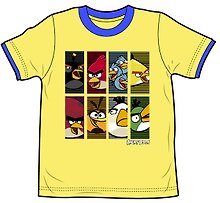 Angry Birds Футболка для мальчиков BIRDS (3-4 года, Желтый) (TSB82-YELL-AB)