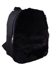 Рюкзак "Fur" черный 35*26*12, иск. мех