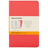 Набор записных книжек Moleskin Volant Pocket, 2 штуки, мягкая обложка, красная, 40 листов, А6