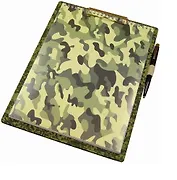 Планшет с зажимом А4 Lezar с ручкой и блокнотом, кожзам