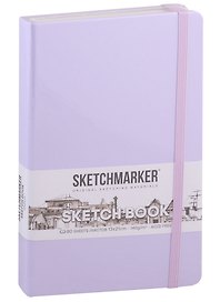 Скетчбук 13*21, 80 листов "Sketchmarker" фиолетовый пастельный, нелинованный, 140г/м2, слоновая кость