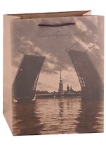 Пакет А4 33*24*8 СПб "Мосты" крафт