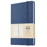 Книга для записей А5 96л кл. "Joy Book. Спелая голубика" иск.кожа, тонир.блок, скругл.углы, ляссе, резинка, карман на задн.форзаце