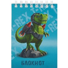 Блокнот А7 40л кл. "ДРАКОН" гребень, сплошной глянц.УФ-лак