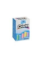 Мелки цветные 10цв гипсовые, круглые к/к, Mungyo